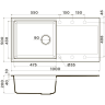 Мойка OMOIKIRI SAKAIME 100-WH Tetogranit/белый 4993887