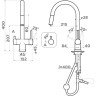 Смеситель OMOIKIRI Akita-S-AZ Azur blue 4994436